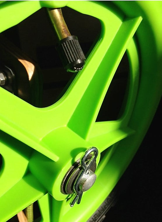 12" Green Wheels & Axle Set
